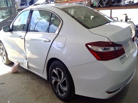 2016 HONDA ACCORD, WHITE, LX MODEL, 2.4L, AT,  A26269